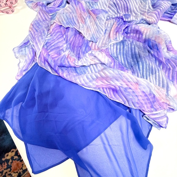 LoveShackFancy Meridian Silk Midi Dress – Purple Raindrop – Retail $595 - Size 8 - Picture 14 of 16